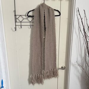 Cozy Beige Woven Scarf